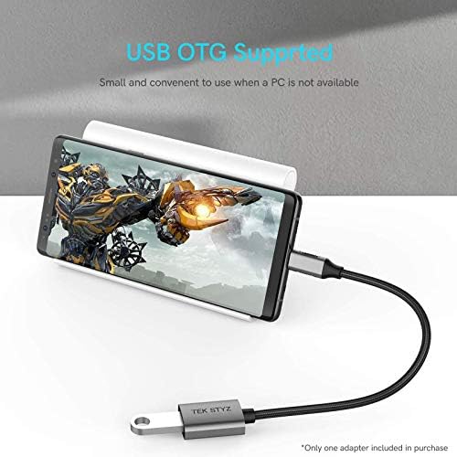 Адаптер Tek Styz USB-C USB 3.0 е подходящ за Samsung Galaxy S21 5G OTG Type-C/PD мъжки USB 3.0 женски конвертор. (5 gbps)