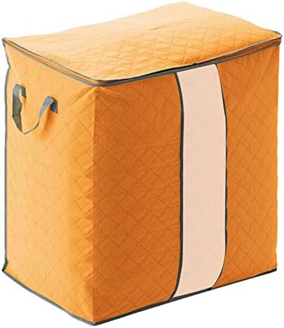 Чанта За Съхранение на Завивки AkoMatial Влага Чанта За Съхранение на Завивки От Нетъкан текстил с 2 Дръжки Оранжев Цвят