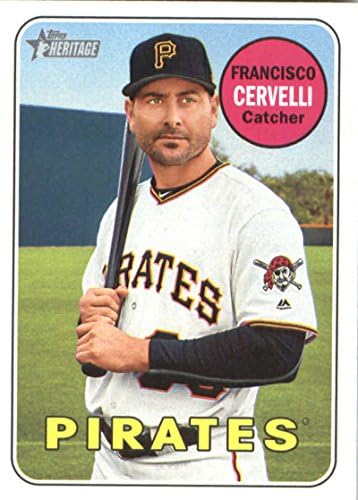 2018 Бейзболна картичка Topps Heritage 282 Francisco Cervelli Pirates MLB NM-MT