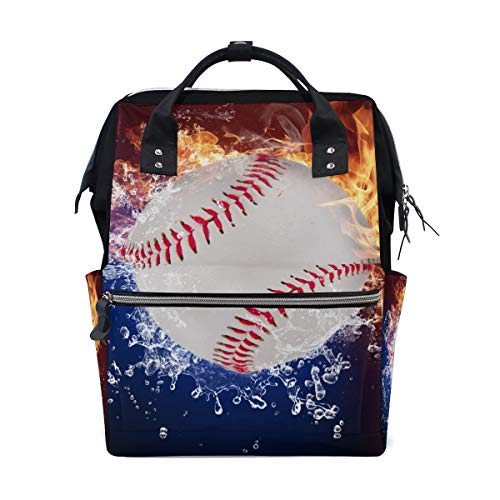 Чанта за Памперси ColourLife, Раница за Бейзбол в Огън и Вода, Всекидневни Раница, Многофункционални Чанти За Памперси