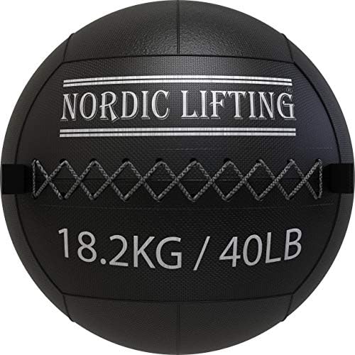 Nordic Lifting Wall Ball 40 килограма, в комплект с Обувки Venja Размерът на 7 - Бял