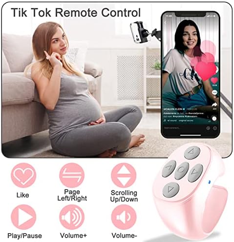 Безжична Пръстен на дистанционното управление, за да Превъртите приложения ТИК Tok Kindle Снимането на видео Запис