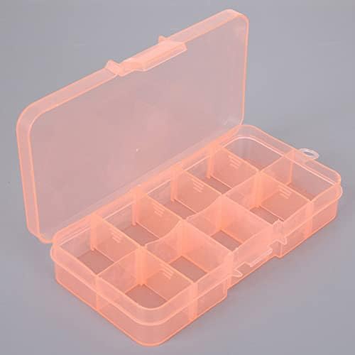AMABEAgjx Набор От Инструменти Кутия За Съхранение Кутия За Мъниста Пластмасови Бижута Регулируема Кутия За Инструменти Кутия За Съхранение На Бижута