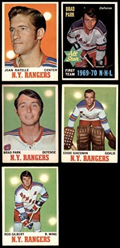 1970-71 Сет екип О-Пи-Чи Ню Йорк Рейнджърс на Ню Йорк Рейнджърс - Хокей (сет) VG/EX Рейнджърс - Хокей на лед