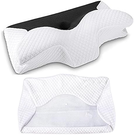 Възглавници от пяна с памет ефект за шийката на матката HOMCA с Калъфка (Бяла)