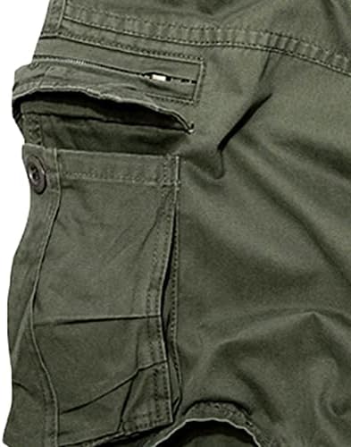 Мъжки Леки Ежедневни Панталони-Карго от кепър лента през С Джобове с цип, Улични Къси Панталони, Памучни Армейските къси Панталони