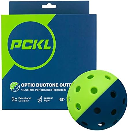 Топки за пиклбола PCKL Optic Speed Pickleball | На избор за помещения или на улицата | 4 опаковки топки | са Произведени в съответствие със спецификациите на USAPA