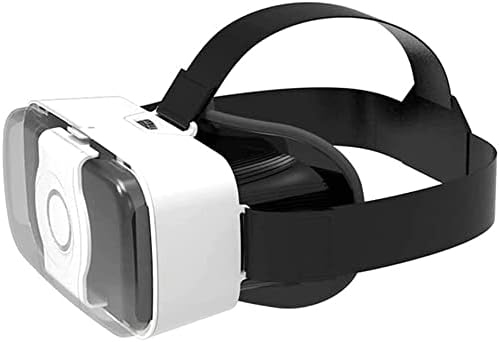 MXJCC 3D VR Очила Слушалки виртуална реалност за игри и 3D филми, обновена и лека, с регулируемо разстояние до зеницата и обект