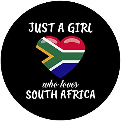 Просто Момиче, което обича Южна Африка Подарък за пътуване Южна Африка PopSockets Дръжка и поставка за мобилни телефони и таблети