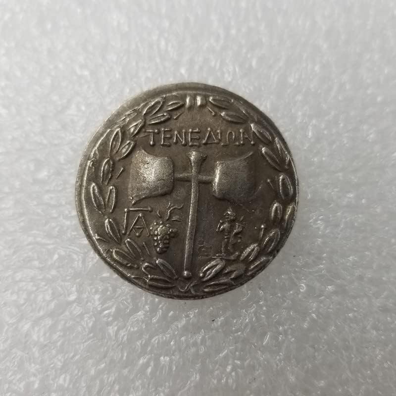 Старинните Занаяти Гръцка Монета С Медна Сребърно Покритие Состаренный Сребърен Долар Сребърен Кръг 3392