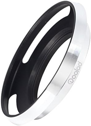 Метален сенник за обектив Roolad за slr и беззеркальных камери, Аксесоар за защита на обективи с капак на обектива (43 мм, сребро)