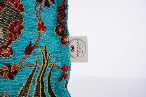 Калъфка SHG Boho Хвърли 18x18 инча | Мека Обивочная тъкани от Шенилна, мека мебел Възглавница с Цветен Модел във формата на Лале