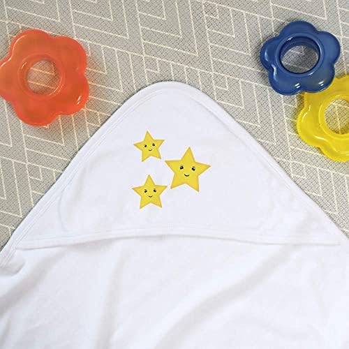 Бебешка хавлиена кърпа с качулка Azeeda 'Happy Stars' (HT0005)