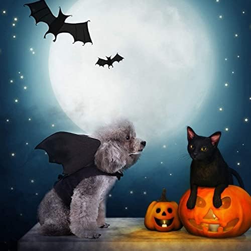 Костюм за Хелоуин RYPET Dog - Костюми за домашни любимци, с Крила на прилеп за Хелоуин за Кучета, Котки, Парти на Хелоуин, по-Големи