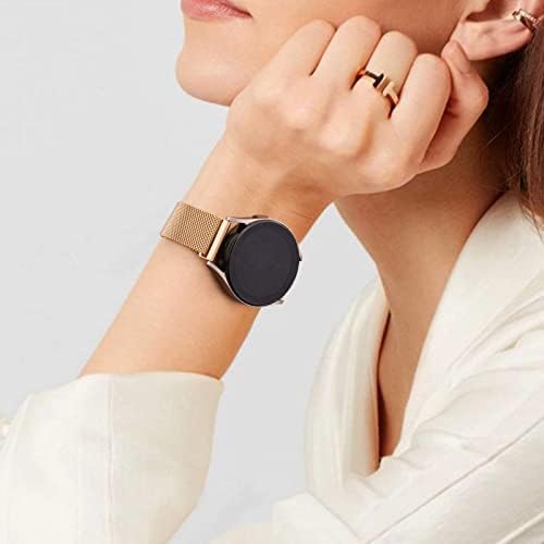 Каишка Meliya за Samsung Galaxy Watch 3 Ленти 41 мм, Женски, Мъжки, 20 мм, Метален Взаимозаменяеми Каишка от Неръждаема