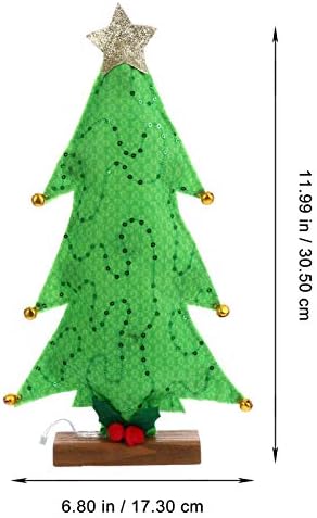 TOYANDONA Предварително осветени Коледно Дърво rnament LED Изкуствена Настолна Коледно Дърво Украса на Коледна Елха Играчка Фигурка на