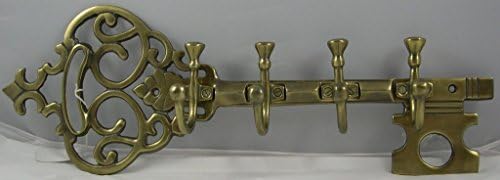 Голяма Кука закачалка за ключове-ключове скелет с Мед покритие