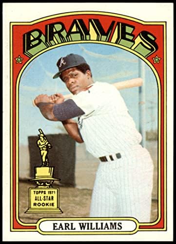 1972 Topps 380 Ърл Уилямс Атланта Брейвз (Бейзболна картичка) Ню Йорк/MT Braves