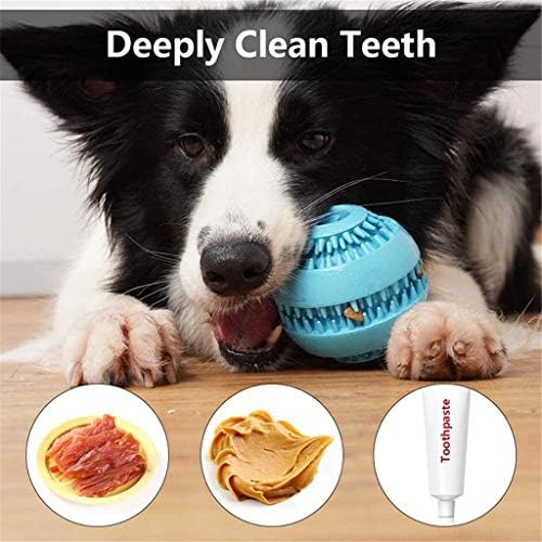 FEGOCLT Естествен Каучук Топката за Бавно Хранене на Кучета, Раздаване на храна, Трайни Играчки За малки Кученца, Интерактивна Почистване на зъбите за домашни любимци