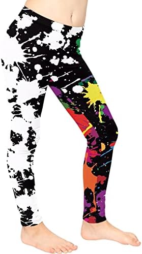 Панталони за Йога FUSURIRE за момичета, Размери 4-13, Детски Гамаши с Висока Талия, Спортни Спортни Танцови Чорапогащи Пълна
