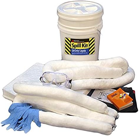 Buffalo Industries (92010 Universal Spill Kit, 6,5 Литра, Абсорбира течност на маслена и на водна основа, Боя, Разтворители, киселини,