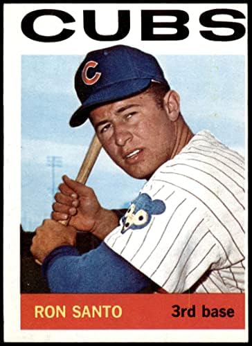1964 Topps # 375 Рон Санто Чикаго Къбс (Бейзболна картичка) VG/БИВШ Къбс