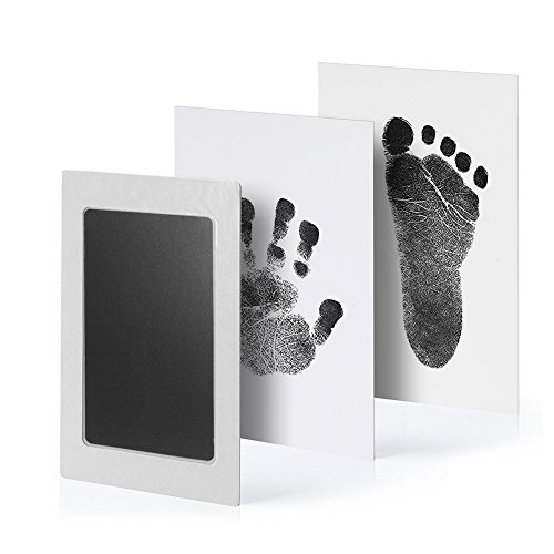 Комплект касети с мастило накладки за бебешки отпечатъци на ръцете и отпечатъци от краката голям размер PChero, нетоксичен