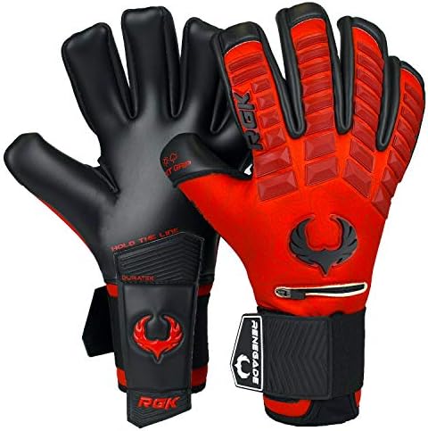 Професионални футболни Вратарские ръкавици Ренегат GK Eclipse със защита от микроби (размери 6-12, ниво 5) Pro-Tek Fingersaves