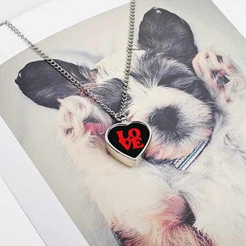 Сърцето си за Любовта Дамски Мемориал Урна във Формата На Сърце Висулка Колие Магазини за Бижута за Домашни Любимци Кучето Котка Пепел