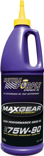 Royal Purple 01300 Max Gear 75W-90 за високо ефективно Синтетично Автомобилно Трансмисионно масло, 1 Литър (32 унции)