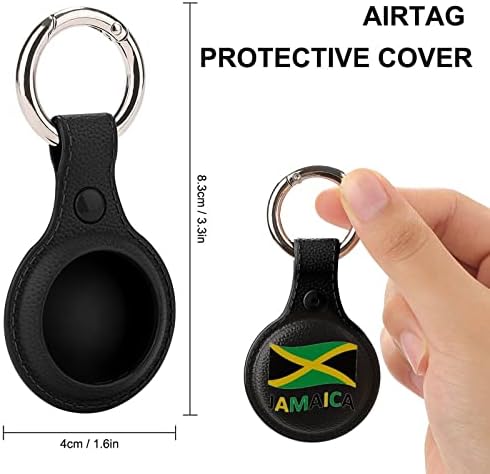 Калъф от TPU с ямайским флага за AirTag с защитно покритие за ключодържател Аксесоари за проследяване на търсене въздушна тагове Държач за ключове Раница Багаж за дома?