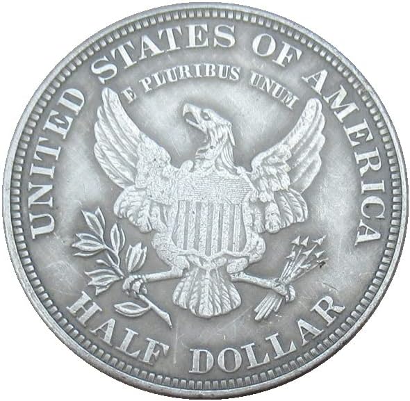 Възпоменателна Монета в Полдоллара САЩ 1877 Г., Чуждестранна Копие, сребърно покритие