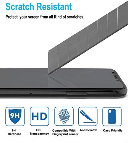 KVV 2 Pack Защитно фолио за екран за поверителност за iPhone 11 / iPhone XR, Антишпионская Филм От Закалено Стъкло 9H, Удобен за носене, Лесно за Инсталиране Защитно фолио за екран