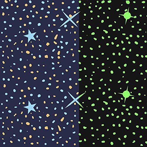 Светещ Плат Двор, Светещ в Тъмното Обивочная Плат, Декоративна Тъкан Вселената Сини Анимационни Звезди Плат Галакси Звездното небе за