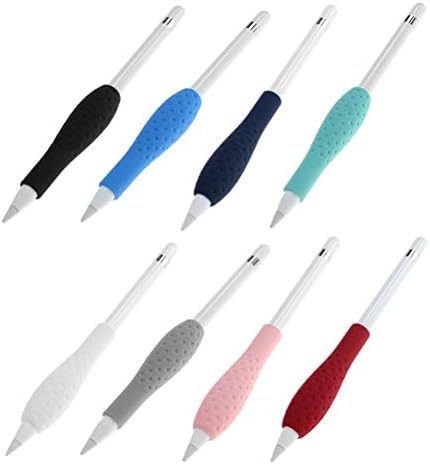силиконов Калъф за Apple Молив Sleeve с мека Силиконова дръжка-притежател, 8 Цвята (синьо)