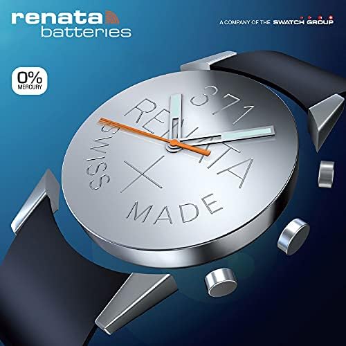 Батерии Renata 392 / SR41W, батерия за часовници от азотен сребро швейцарско производство на 1,55 В (10 бр)