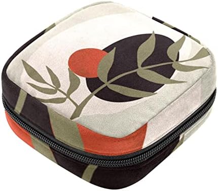 ORYUEKAN Чанта За съхранение на Хигиенни Кърпички, Преносими Многократна употреба Менструални Тампони джоб, Чанта за Съхранение на Тампони за Жени И Момичета, Ретро Ли