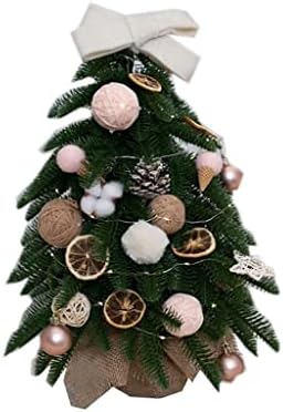 INDYAH Коледа Предварително Подсвеченное Снежна Растение, Изкуствено Празнична Коледна Растение, Мини-Настолна Малко Коледно Дърво,