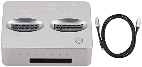 Восъчни SSD-диск Acogedor M. 2, докинг станция за автономен клониране с 2 отделения, поддръжка за USB 3.2 Type C Gen2 X 20 gbps USB3.2