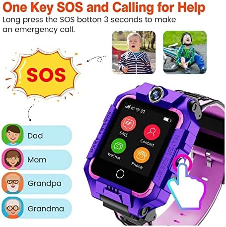 Многофункционални Детски smart-часовници, Детски глас на телефон, с водонепроницаемостью, Многоезичен, с две Камери, въртящи