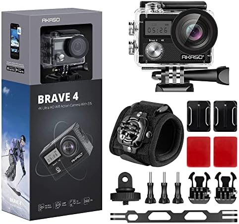 Екшън-камера AKASO Brave 4 и комплект за скокове с парашут