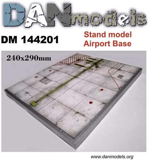ДАН MODELS 144201 - Мащабна Поставка за модели Airport Base 1/144, Размер: 240 x 290 мм