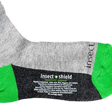 Детски спортен Экипажный чорап Insect Shield, Еластични и удобни Экипажные чорапи с подплата и защита от кърлежи