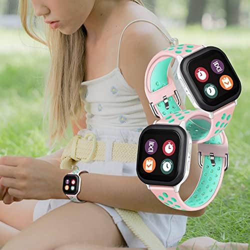 Mengudig 3 опаковки, Съвместими с каишка за часовник Gizmo, Сменяеми Каишки за часовници Gabb, каишка за детски часа Syncup, Дишащи Меки Силиконови