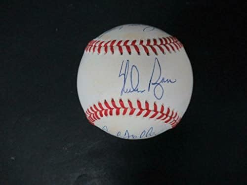 Санди Куфакс, Нолан, Райън, Боб Фелер, Бейзболен Автограф на PSA/DNA AI00784 - Бейзболни топки С Автографи