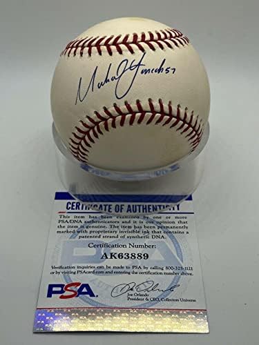 Майк Линкълн Близнаци Пирати Кардиналс Подписаха Автограф Официален Бейзболен PSA ДНК - Бейзболни Топки С Автографи