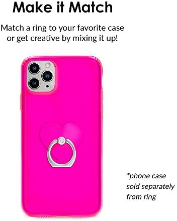 Държач за мобилен телефон Velvet Хайвер с пръстен на пръста си и стойката - Подобрява сцеплението с телефон, съвместим с iPhone,