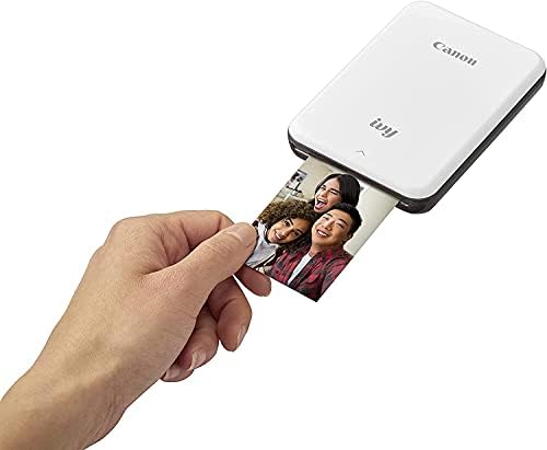 Джобен мини фотопринтер Canon Ivy Mobile Instant Bluetooth, преносим, Шиферно-сив, включва стикер за фотохартия Zink размер 2x3 инча (100