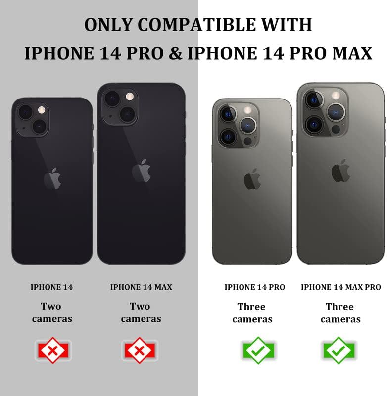 4 Опаковки със Защитно фолио за обектива на камерата е съвместима с iPhone 14 Pro/ 14 Pro Max Защитно фолио за камера от закалено