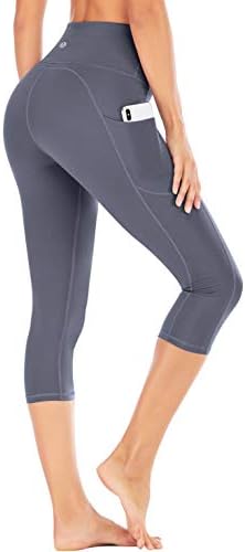 Комплект панталон IUGA Premium (размер Small)- Включва 1 Гамаши-капри за жени с джобове, 1 Байкерские къси панталони За жени с джобове, спортни къси панталони за йога
